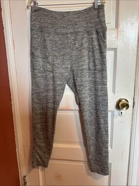 Cozy Heather Gray Knit Lounge Pants